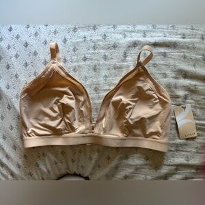 2 BNWT Lively Mesh Trim Bralette Bras, Size 3, Jet Black & Toasted Almond 42268